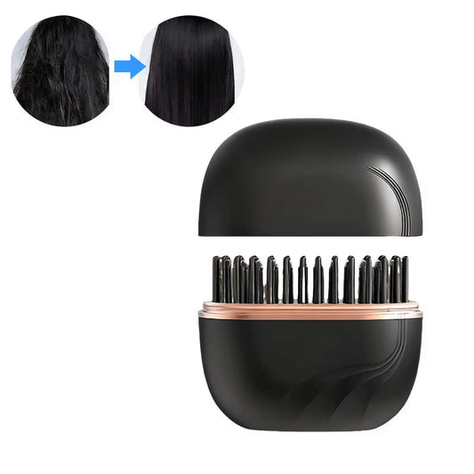 Wireless Straight Hair Comb Straight Curling Dual Purpose Mini Portable Travel Charging Multi-Functional Lazy Hair Straightener