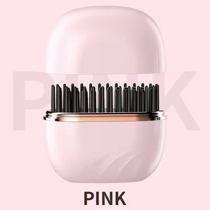 Wireless Straight Hair Comb Straight Curling Dual Purpose Mini Portable Travel Charging Multi-Functional Lazy Hair Straightener